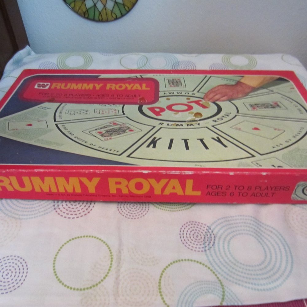 RUMMY ROYAL TABLE-SIZE GAME SHEET & INSTRUCTIONS